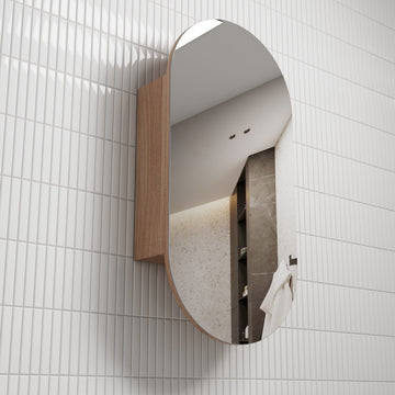 Beau Monde Shaving Cabinet - Matte White