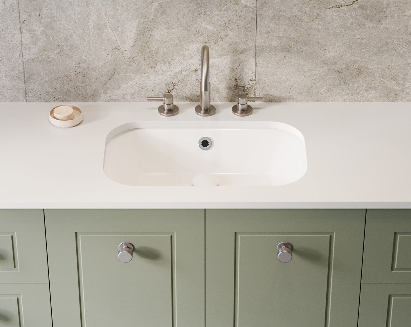 Timberline Bodhi Undermount Basin White Gloss