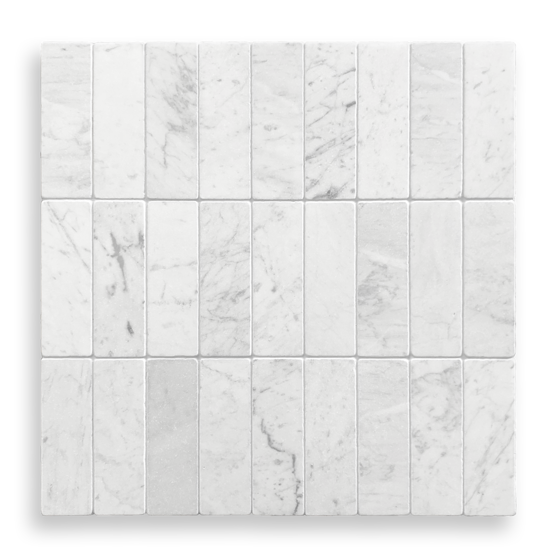 BONDI CARRARA C TUMBLED NATURAL STONE SUBWAY TILE