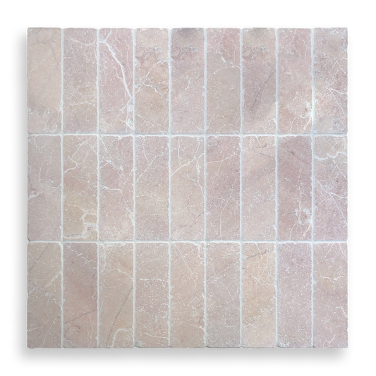 BONDI ROSADO TUMBLED NATURAL STONE SUBWAY TILE