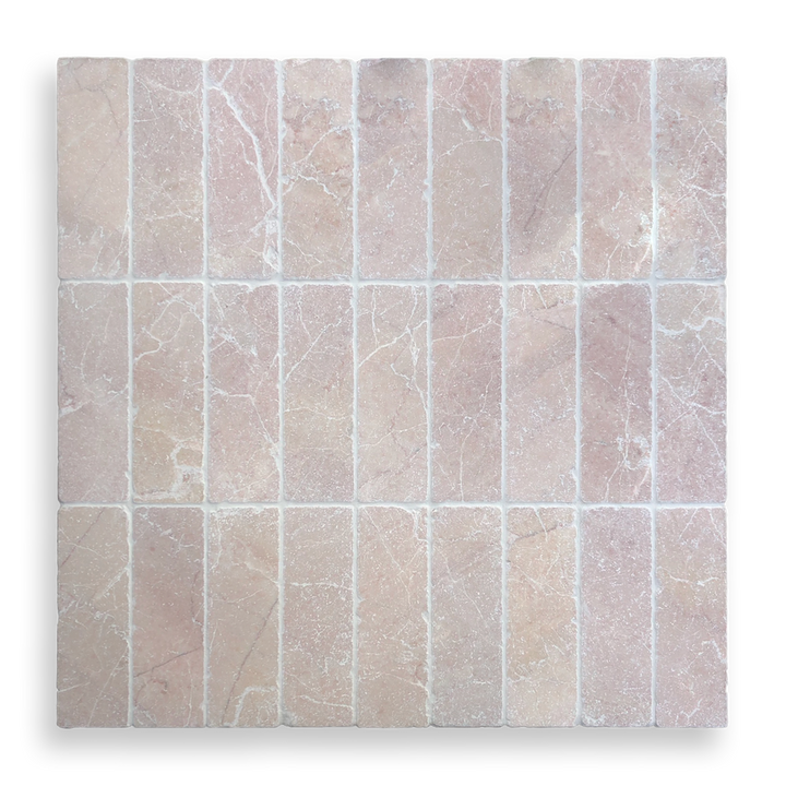 BONDI ROSADO TUMBLED NATURAL STONE SUBWAY TILE