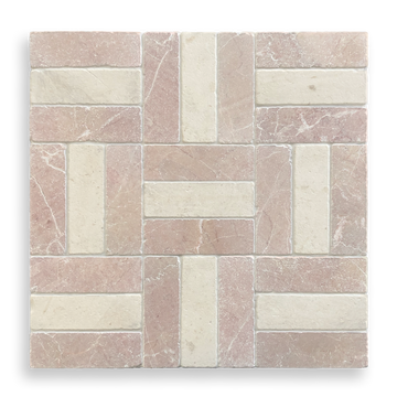BONDI ROSADO TUMBLED NATURAL STONE SUBWAY TILE