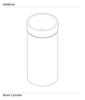 Cylinder - Bowl Basin (Sand)