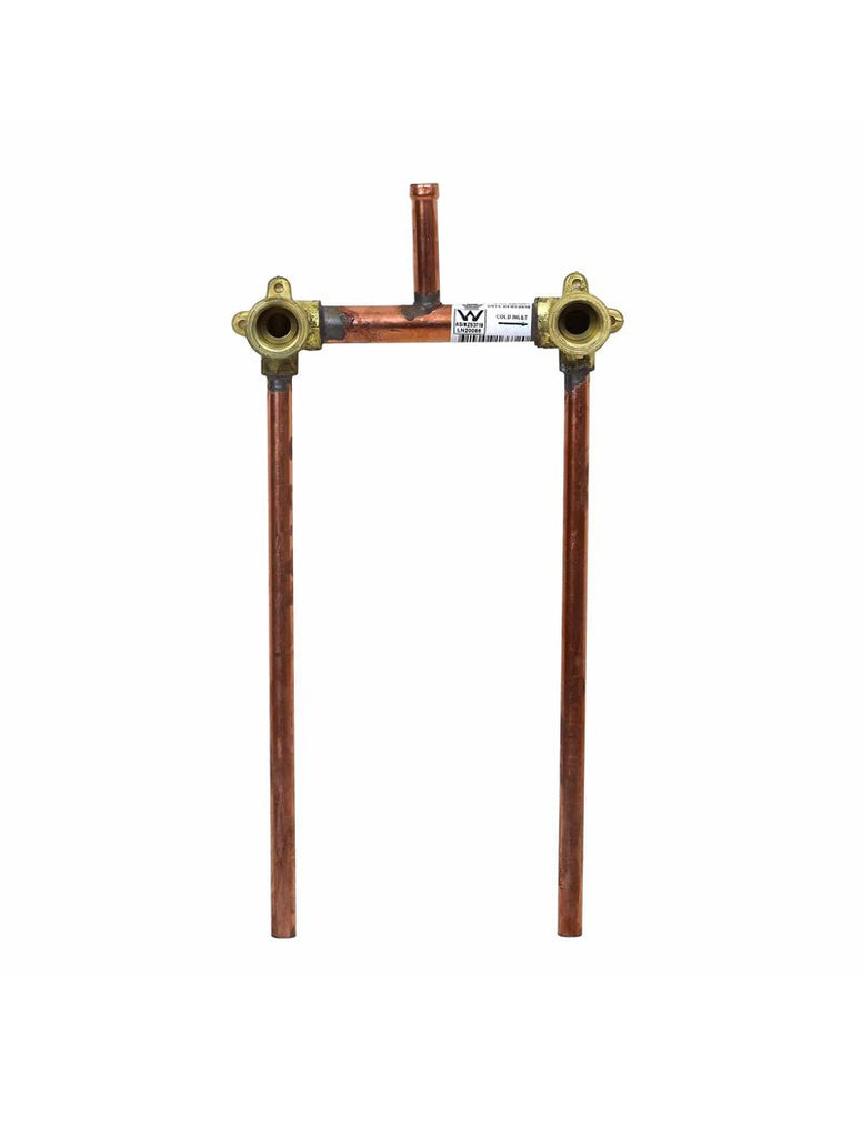 BRASSHARDS 150MM 15MM X 75MM RISER SHOWER ASSEMBLY WITH 300MM TAILS
