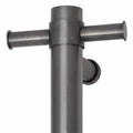 VSH900HBGM Brushed Gun Metal 240Volt Vertical Single Heated Rail