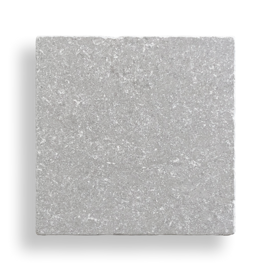 BURLEIGH CINDER GREY TUMBLED NATURAL STONE SQUARE TILE