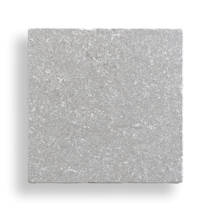 Burleigh Cinder Grey Tumbled Natural Stone Square Tile