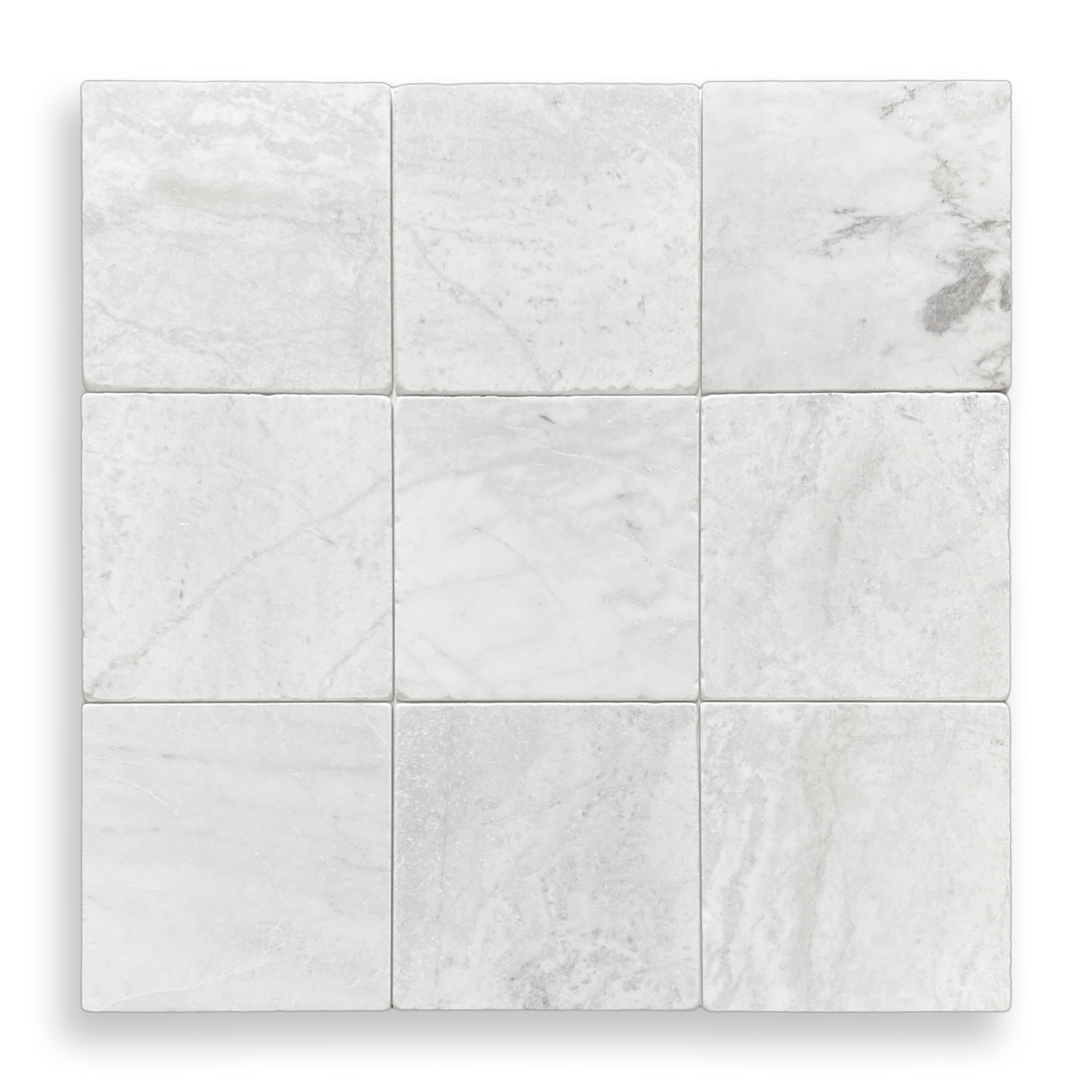 BURLEIGH LIGHT BIANCO ORO TUMBLED NATURAL STONE SQUARE TILE