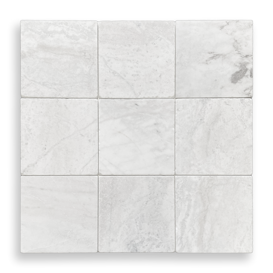 BURLEIGH LIGHT BIANCO ORO TUMBLED NATURAL STONE SQUARE TILE