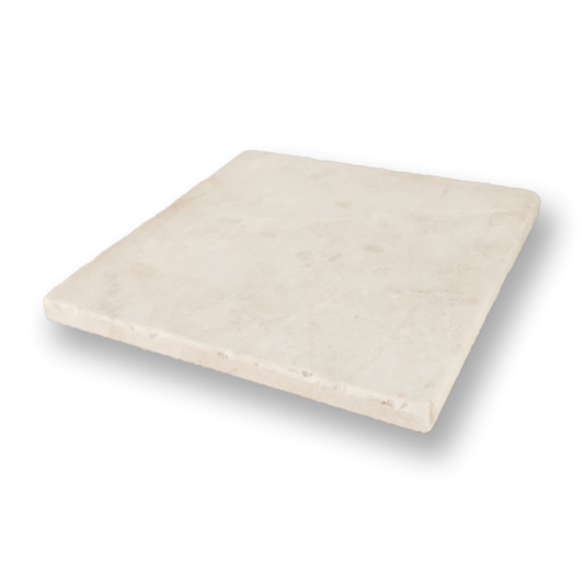 BURLEIGH LYCIA MARBLE TUMBLED NATURAL STONE SQUARE TILE