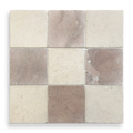 BURLEIGH LYCIA MARBLE TUMBLED NATURAL STONE SQUARE TILE