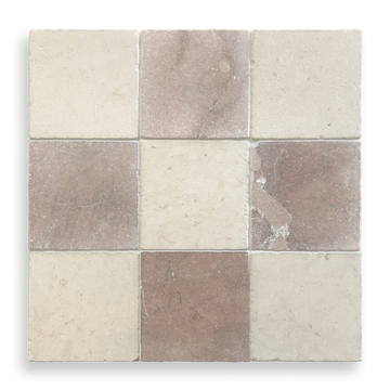 Burleigh Lycia Marble Tumbled Natural Stone Square Tile
