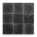 BURLEIGH NERO MARQUINA MARBLE HONED NATURAL STONE SQUARE TILE