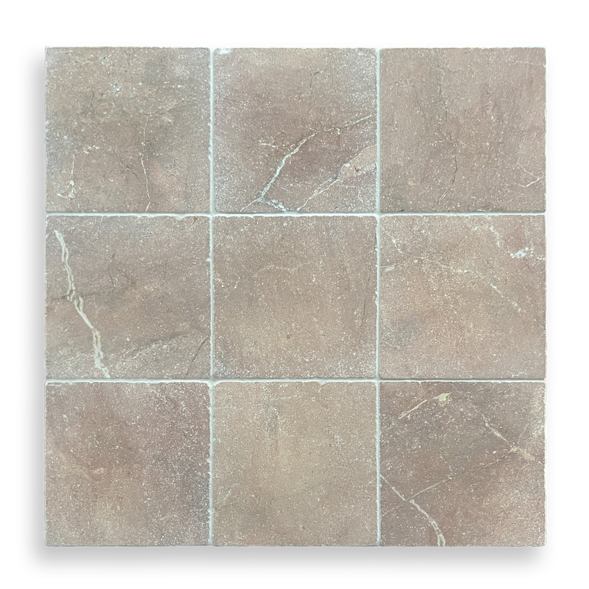 BURLEIGH ROSA MURCIA NATURAL STONE SQUARE TILE