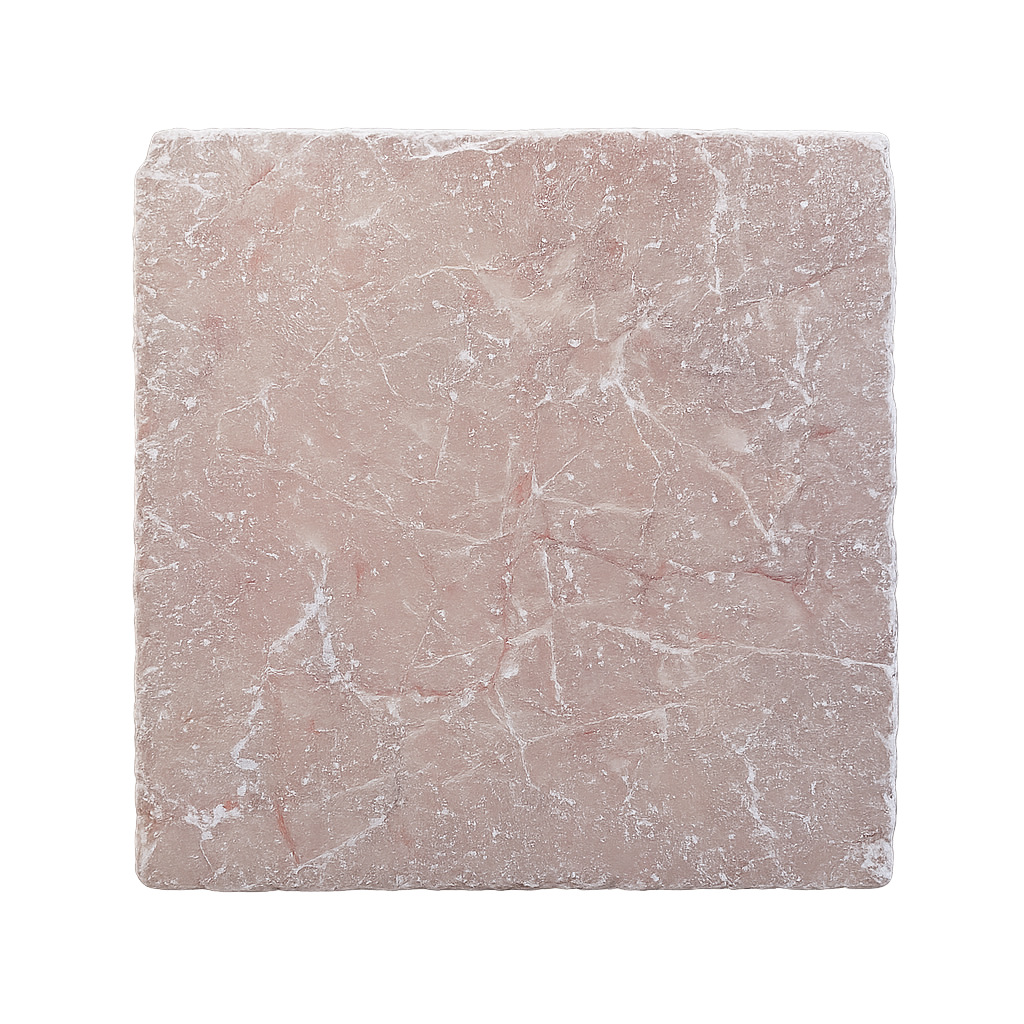 Burleigh Rosado Tumbled Natural Stone Square Tile