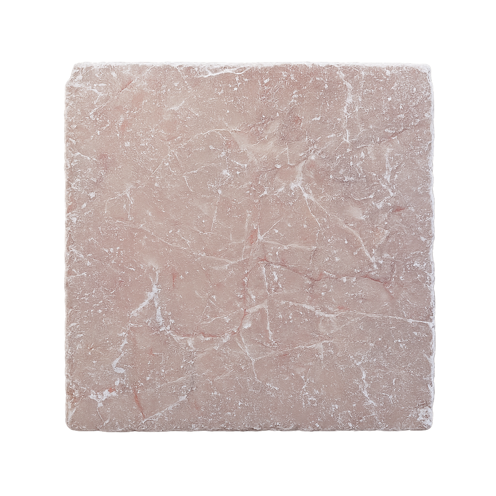 Burleigh Rosado Tumbled Natural Stone Square Tile