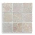 BURLEIGH ROSADO TUMBLED NATURAL STONE SQUARE TILE