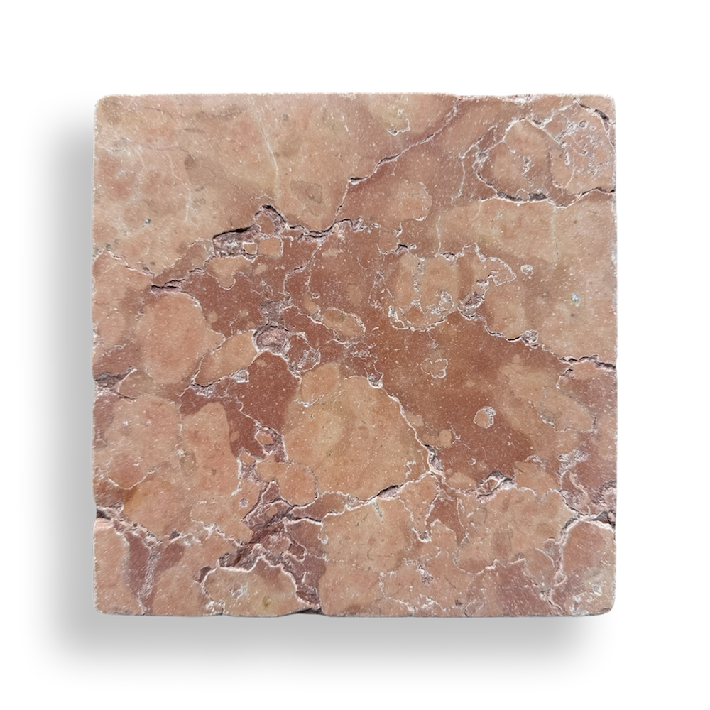 Burleigh Rosso Verona Tumbled Natural Stone Square Tile