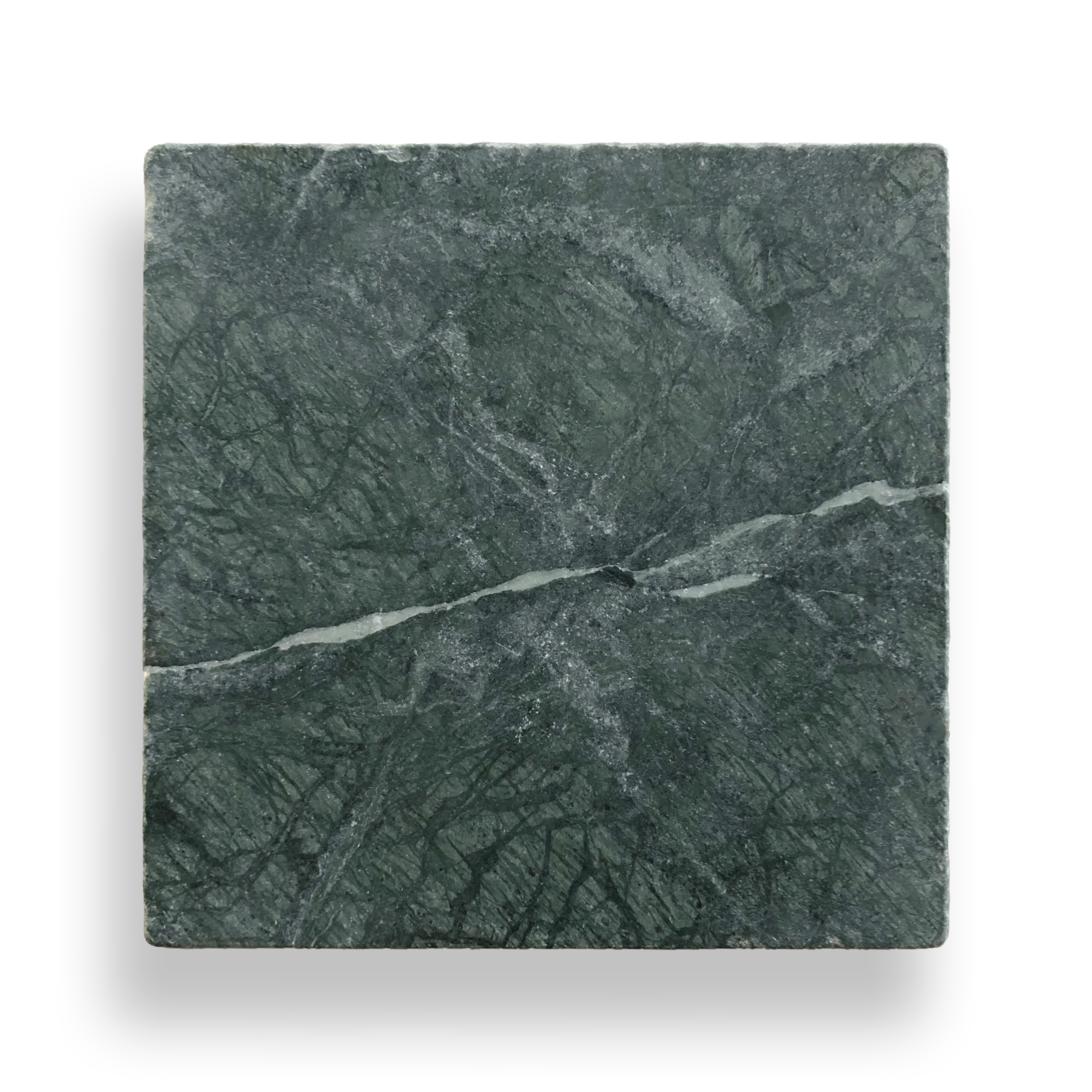BURLEIGH TAJ GREEN TUMBLED NATURAL STONE SQUARE TILE