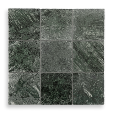 Burleigh Taj Green Tumbled Natural Stone Square Tile