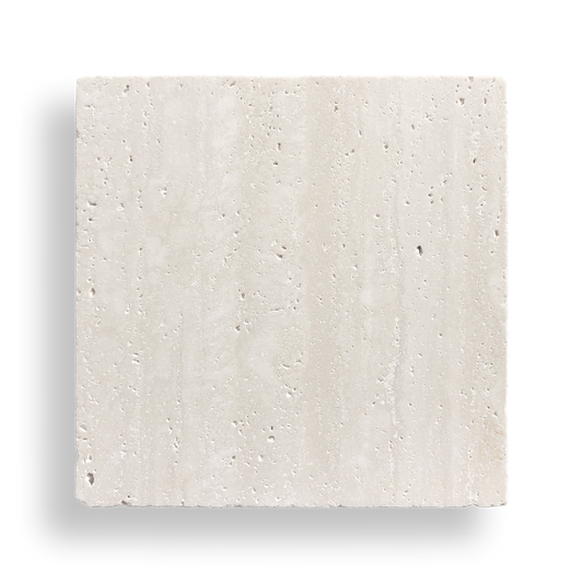 BURLEIGH TRAVERTINE CLASSIC TUMBLED NATURAL STONE SQUARE TILE