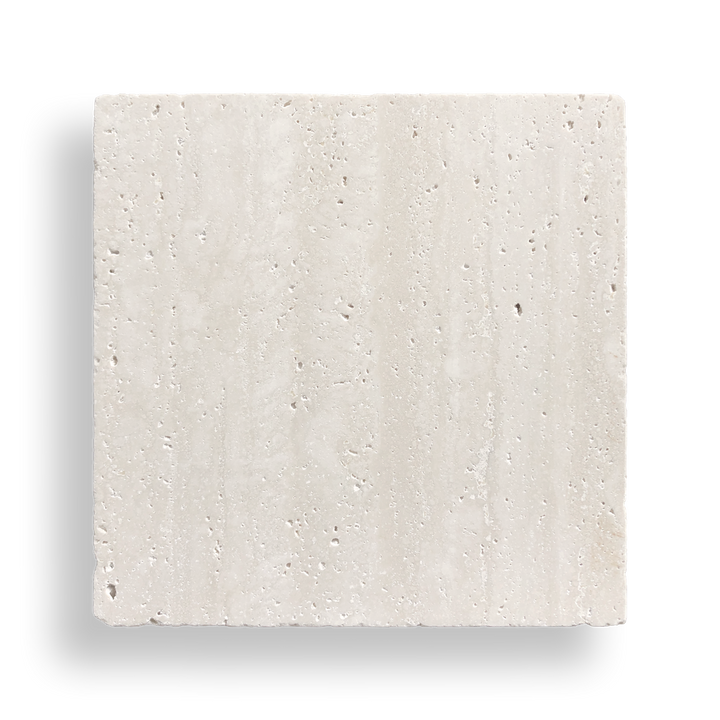 Burleigh Travertine Classic Tumbled Natural Stone Square Tile