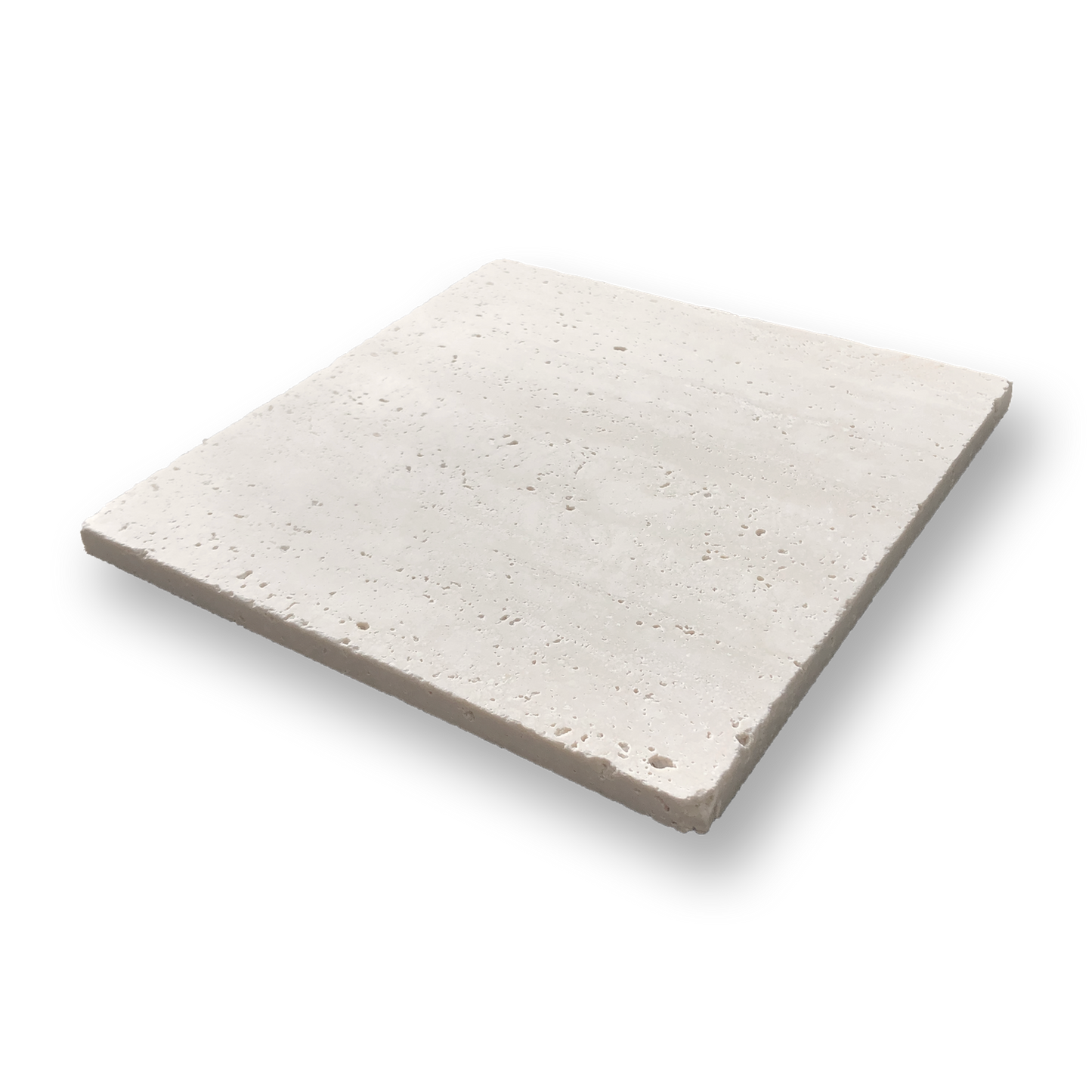 BURLEIGH TRAVERTINE CLASSIC TUMBLED NATURAL STONE SQUARE TILE