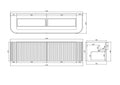 Agena Modern Fluted Cabinet Matte White