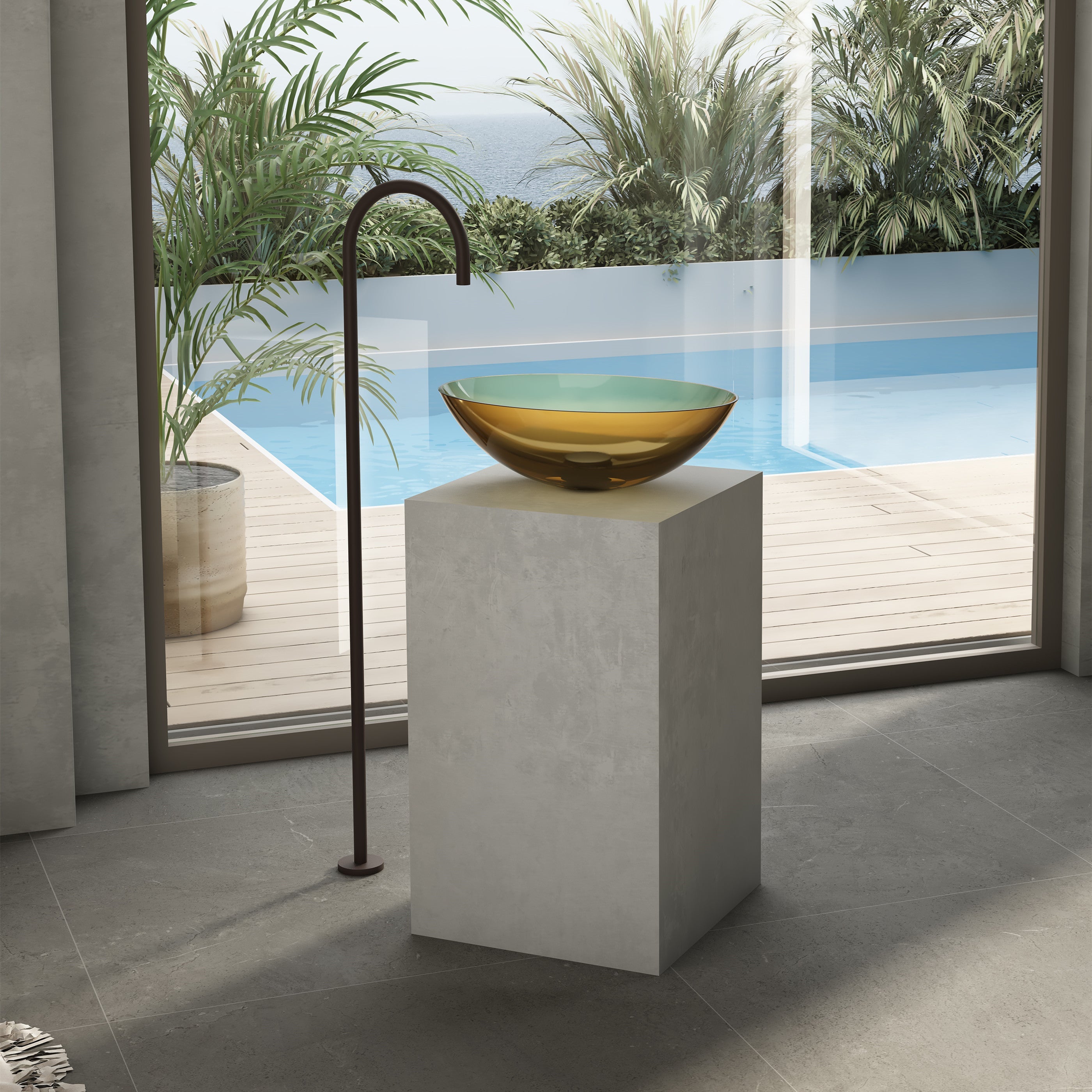 Wow Translucency Oval Above Counter Basin