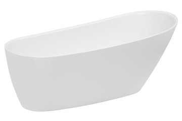 Caval 1480 /1680 Freestanding Bath with Integrated Overflow — White Baths, Acrylic Baths, Oval Baths