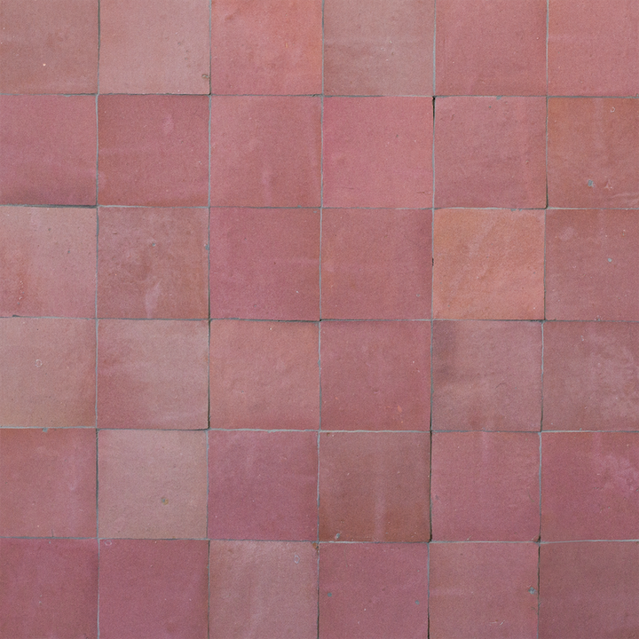 Medina Cerise Pink Moroccan Zellige Square Tile