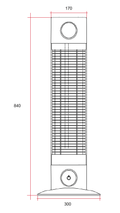 CO1800RB Cedar 1800W Mid-Wave Outdoor Heater