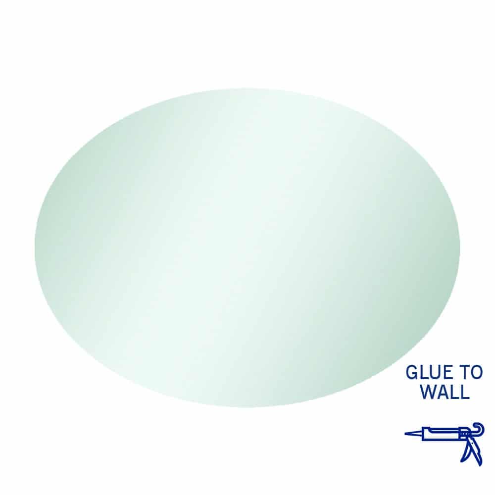 CO6080GT Oval Polished Edge Mirror
