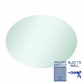 CO6080GTD Oval Polished Edge Mirror with Demister