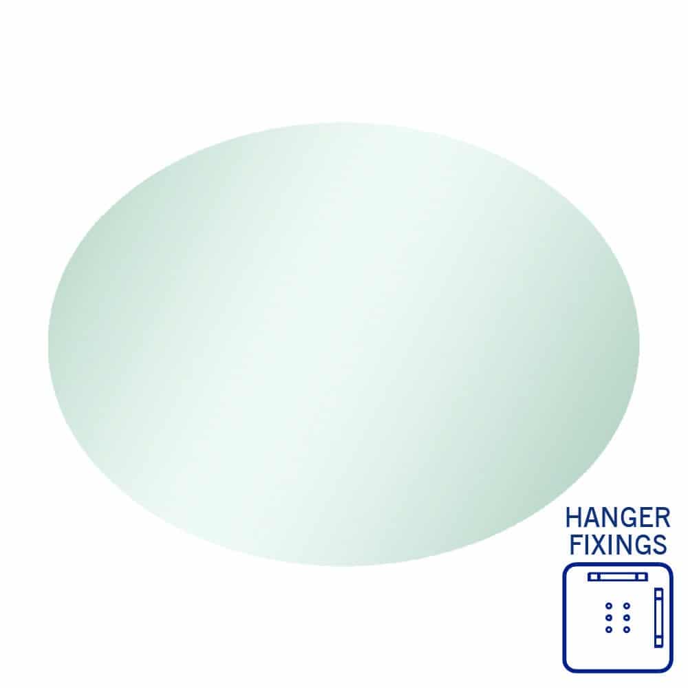 CO6080HN Oval Polished Edge Mirror