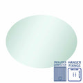 CO6080HND Oval Polished Edge Mirror with Demister