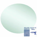 CO9075GTD Oval Polished Edge Mirror with Demister