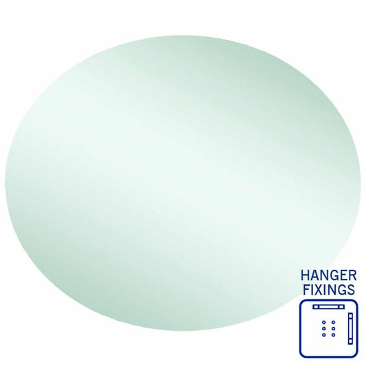 CO9075HN Oval Polished Edge Mirror