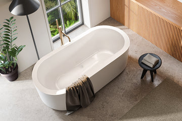Cool 1500/1790 Freestanding Bath — White Baths, Acrylic Baths, Oval Baths