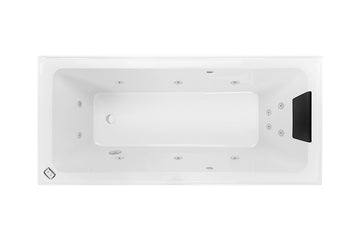 Cortez 1520/1670 Contour 12-Jet Spa Bath — White Baths, Acrylic Baths, Oval Baths