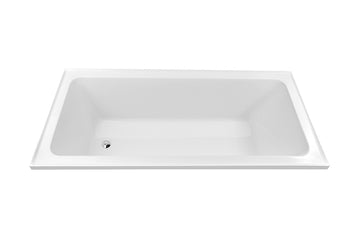 Decina Cortez 1520/1670 Inset Bath — White Baths, Acrylic Baths, Built In Baths, Rectangular Baths