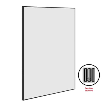 CS9075BD Rectangular Black Framed Mirror Including Demister