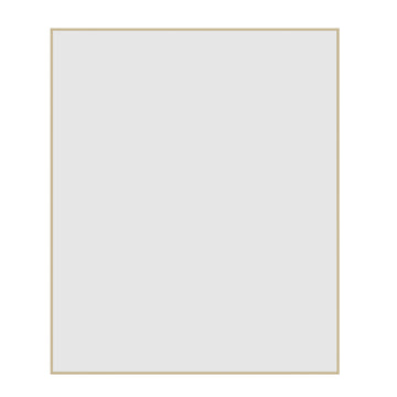 CS9075G Rectangular Gold Framed Mirror