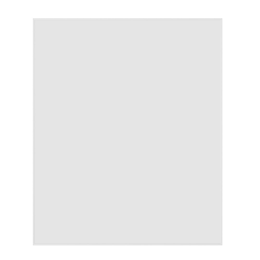 CS9075W Rectangular White Framed Mirror
