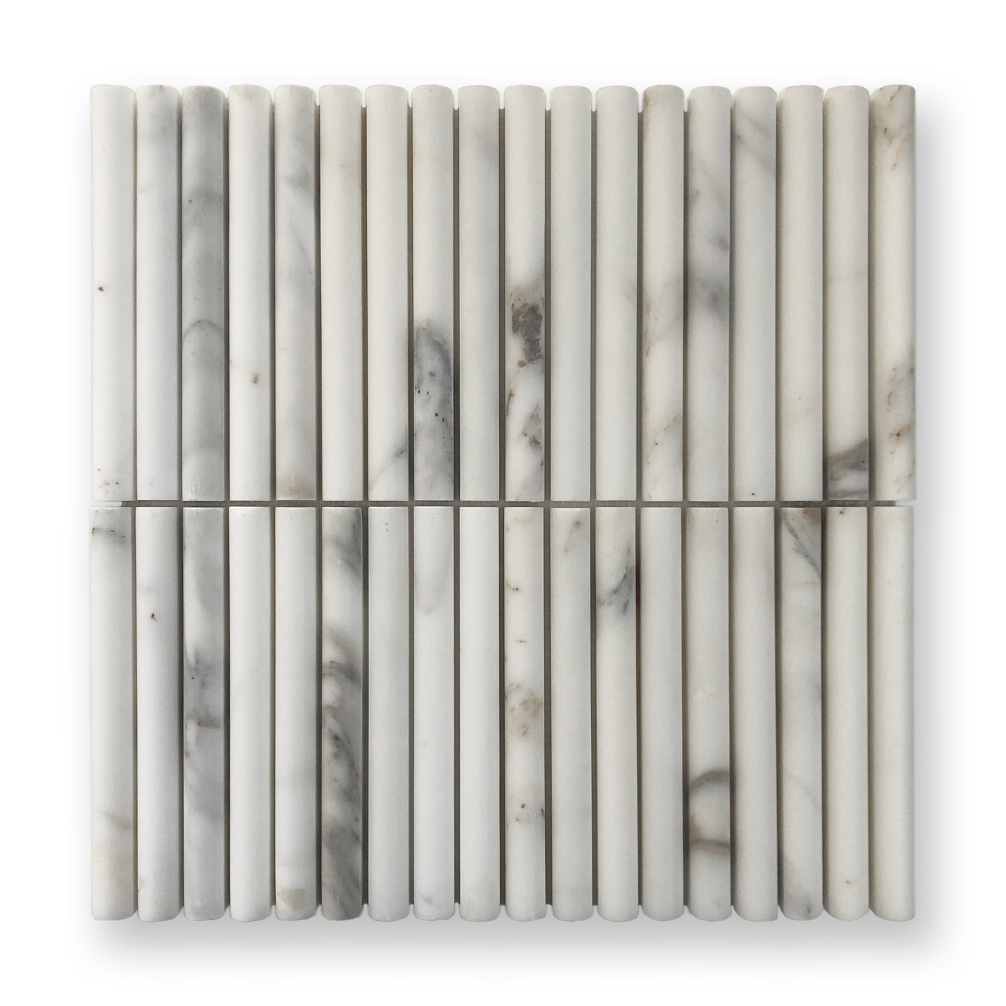 CURL CALACATTA GOLD MARBLE FLUTED MOSAIC TILE