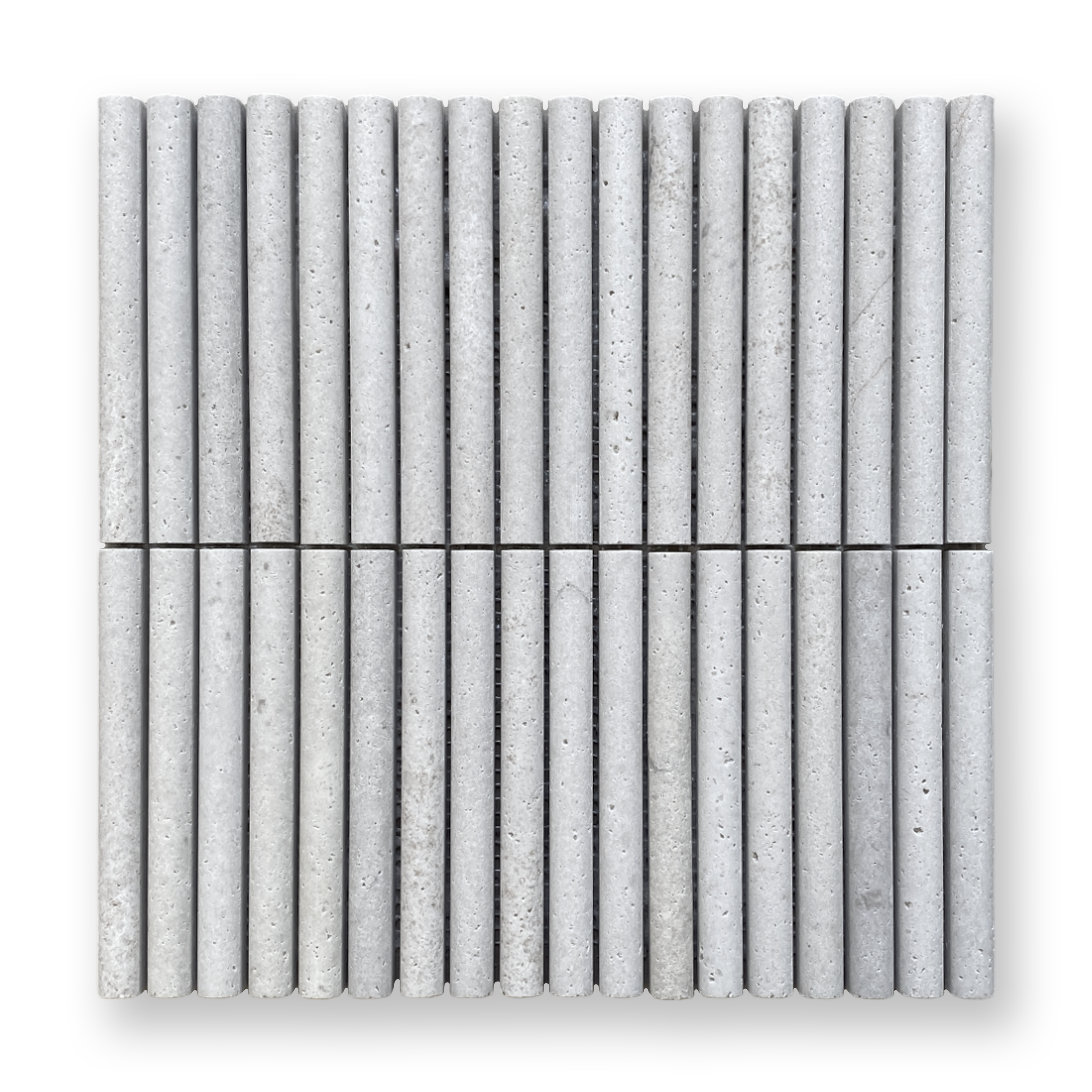 CURL GRIS TRAVERTINE FLUTED MOSAIC TILE