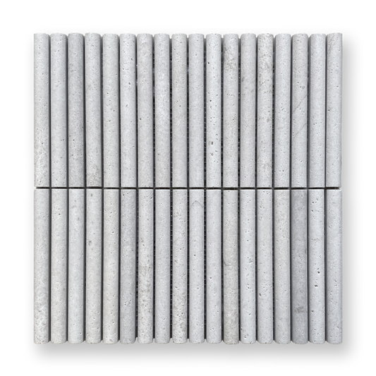 CURL GRIS TRAVERTINE FLUTED MOSAIC TILE