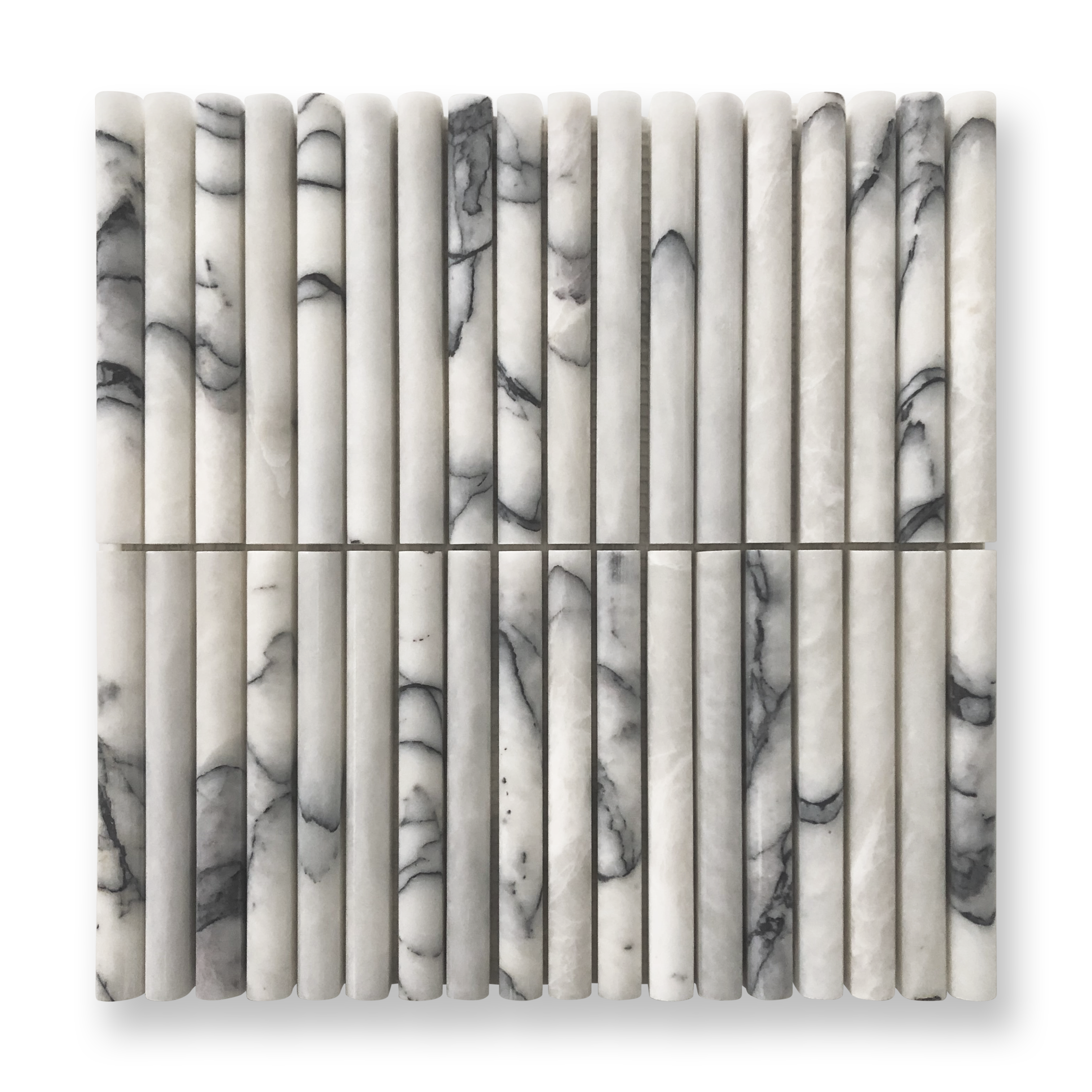 CURL NEW YORK MARBLE FLUTED MOSAIC TILE