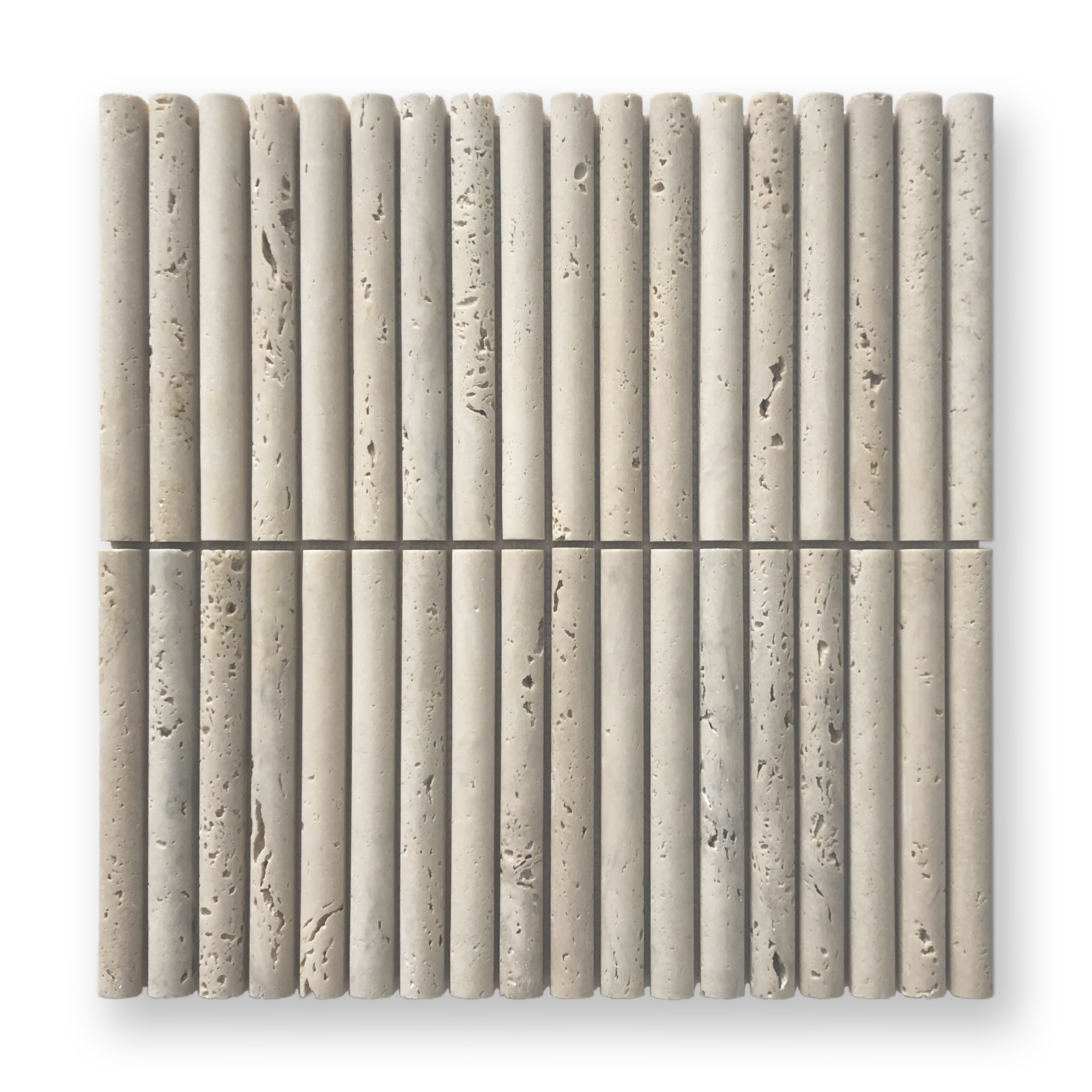 CURL TRAVERTINE CLASSIC FLUTED MOSAIC TILE