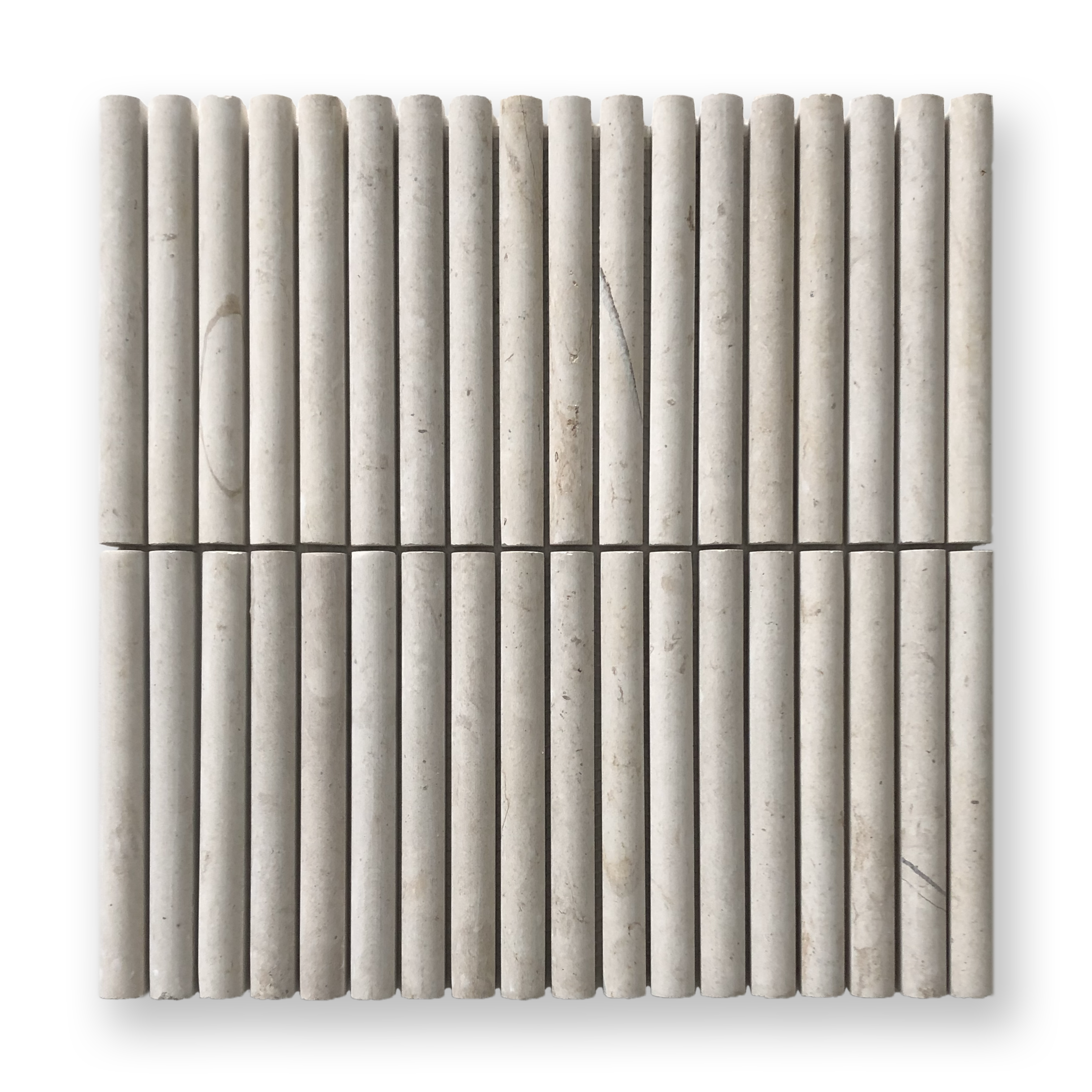 CURL UTICA LIMESTONE FLUTED MOSAIC TILE